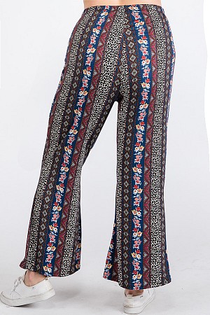 MULTI FABRIC HIGH WAIST BELL B ...